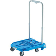 โหลดรูปภาพลงในโปรแกรมดูแกลเลอรี รถเข็นเรซิ่น TRUSCO idle carry weego ประหยัดเสียง ล้อ G สีน้ำเงิน มี S
