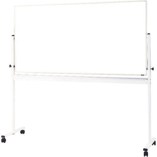 TRUSCO Rotating Board Double Sided White X White Dark Line 900X1800 Khung trắng