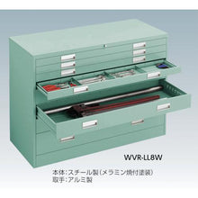 画像をギャラリービューアに読み込む, ＴＲＵＳＣＯ　ＷＶＲ型キャビネット　４５０Ｘ５００ＸＨ８８０　引出８段
