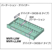 画像をギャラリービューアに読み込む, ＴＲＵＳＣＯ　ＷＶＲ型キャビネット　１２００Ｘ５００ＸＨ８８０　引出８段
