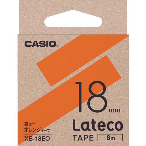 รีฟิลเทป CASIO (ลาเทโก้) 18มม. เทปสีส้ม ตัวอักษรสีดำ