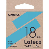 CASIO (Lateco) 18mm 浅蓝色带黑色字母的替换带