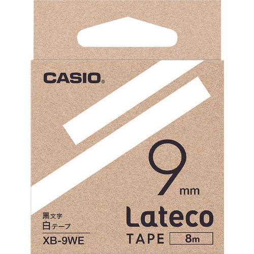 รีฟิลล์เทปสำหรับ CASIO (ลาเทโก้) 9 มม. สีขาว ตัวอักษรสีดำ