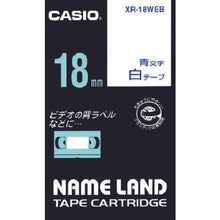 โหลดรูปภาพลงในโปรแกรมดูแกลเลอรี เทปชื่อ CASIO 18 มม. สีขาว/ตัวอักษรสีน้ำเงิน
