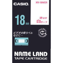 โหลดรูปภาพลงในโปรแกรมดูแกลเลอรี เทปชื่อ CASIO เทปขาวอักษรแดง 18มม
