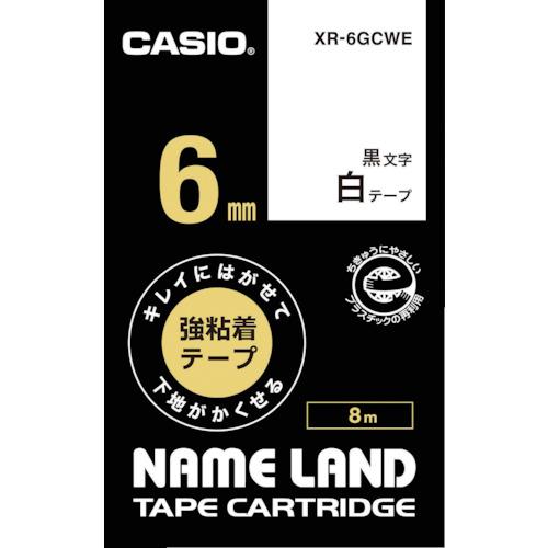 ตลับสำหรับเทป CASIO Nameland 6 มม. สีขาว/ตัวอักษรสีดำ