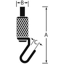 画像をギャラリービューアに読み込む, ニッサチェイン　ディスプレイパーツフック　ＢＹＰ－１５Ｈ－１　（１個＝１ＰＫ）
