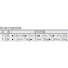 画像をギャラリービューアに読み込む, ニッサチェイン　ディスプレイパーツフック　ＢＹＰ－２０Ｆ－６　（１個＝１ＰＫ）
