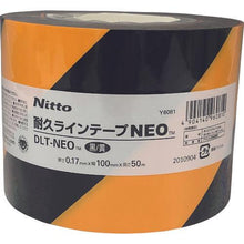画像をギャラリービューアに読み込む, ニトムズ　耐久ラインテープＤＬＴーＮＥＯ１００ｘ５０黒／黄
