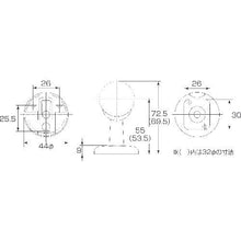画像をギャラリービューアに読み込む, ＭＫ　Ｄ－２６２　３２・３５Φ兼用脱着式直半受ブラケット（カバー式）　ゴールド

