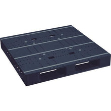 Load image into gallery viewer, NPC plastic pallet ZFD-1111E-RR single-sided four-way insertion black
