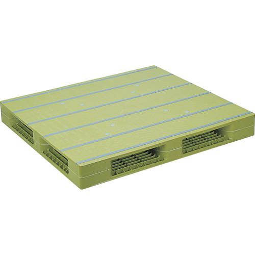 NPC plastic pallet ZFR-1111E double-sided 4-way insertion light green