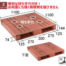 Load image into gallery viewer, NPC plastic palette ZR-1111E double-sided two-way insert brown

