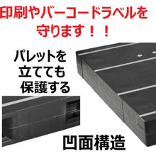 Load image into gallery viewer, NPC plastic pallet ZR-1114E-RR double-sided 2-way insert black
